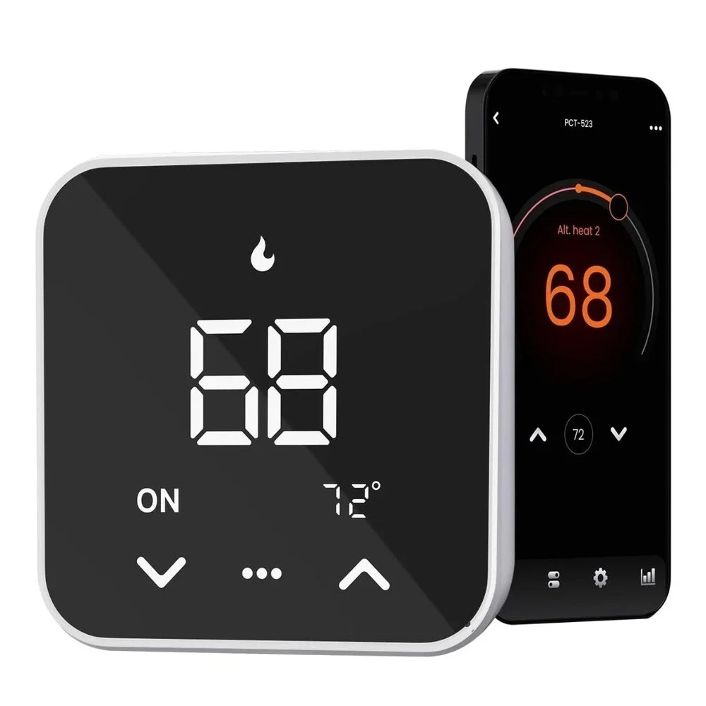 Smart Thermostat for House, WiFi Thermostat Compatible with Alexa and Google Ass